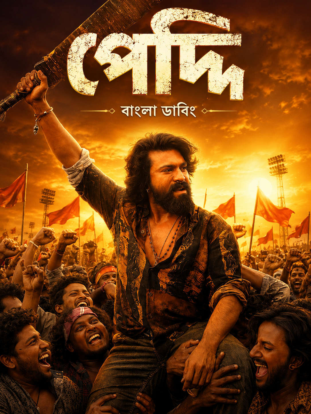 Peddi (2026) Bengali Dubbed Movie UNCUT WEB-DL on MvHuB24.Com